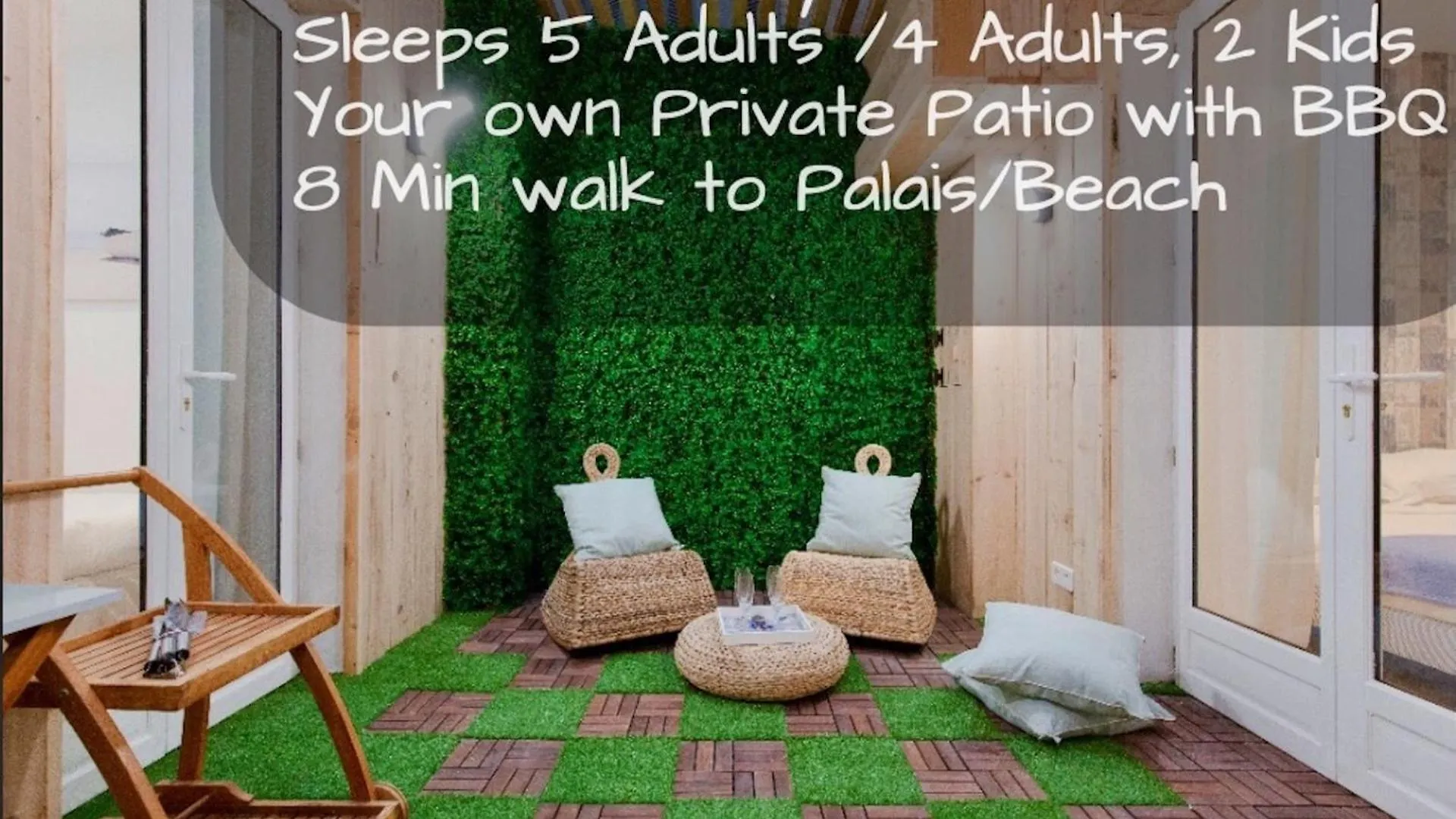 Beach Hut * Green Oasis With Private Patio 10 Min To Palais & Beaches * Pet Friendly Cannes